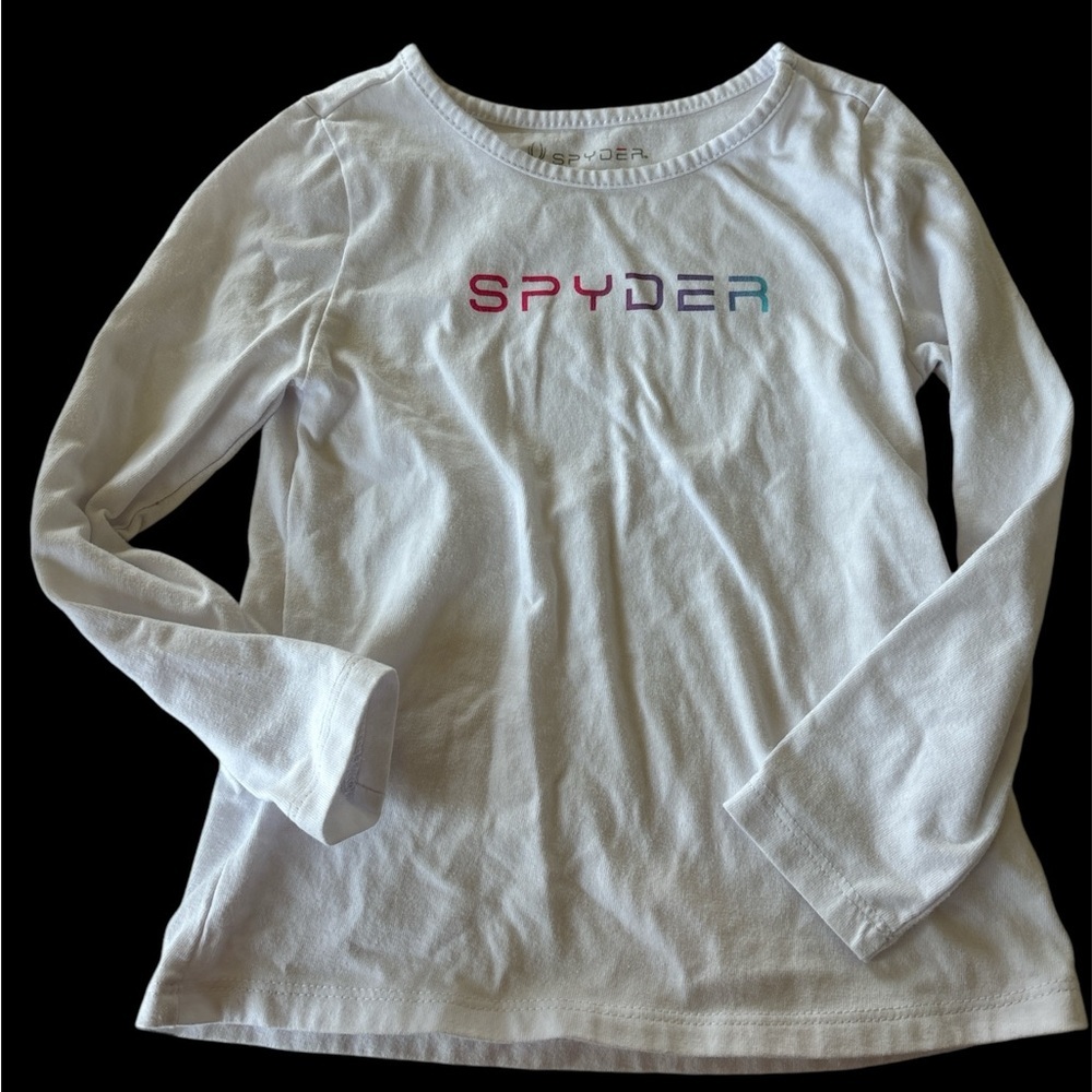 🌺Spyder White Long Sleeve Tee Casual Style